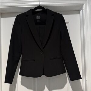 Armani Exchange Women's Classic Black Suit Jacket